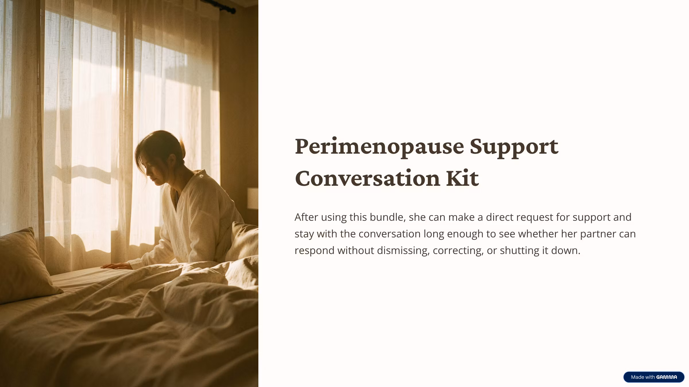 Perimenopause Support Conversation Kit