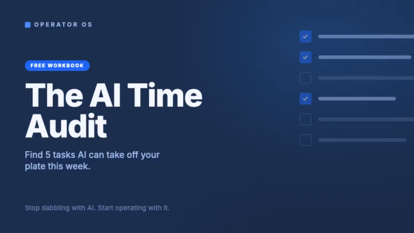 The AI Time Audit