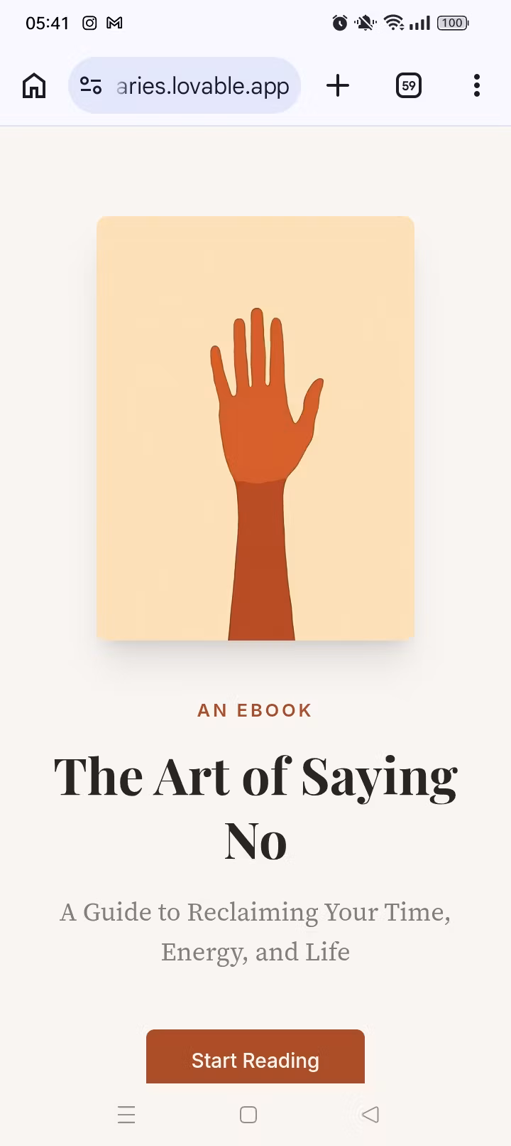 Art Of Saying No