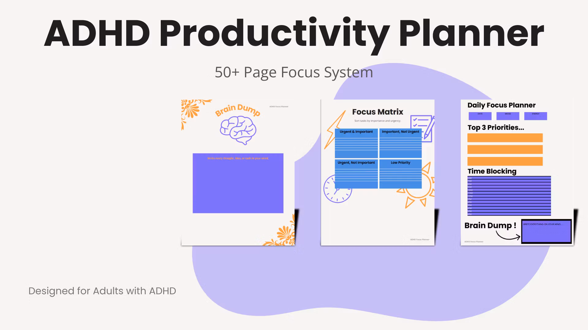 ADHD PRODUCTIVITY PLANNER