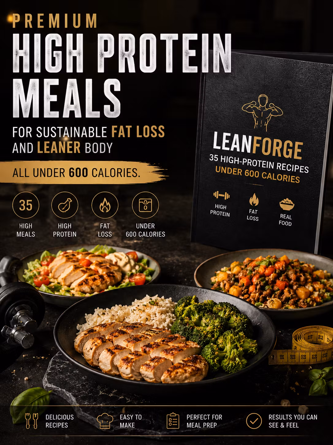 LeanFuel: 35 High-Protein Meals Under 600 Calories