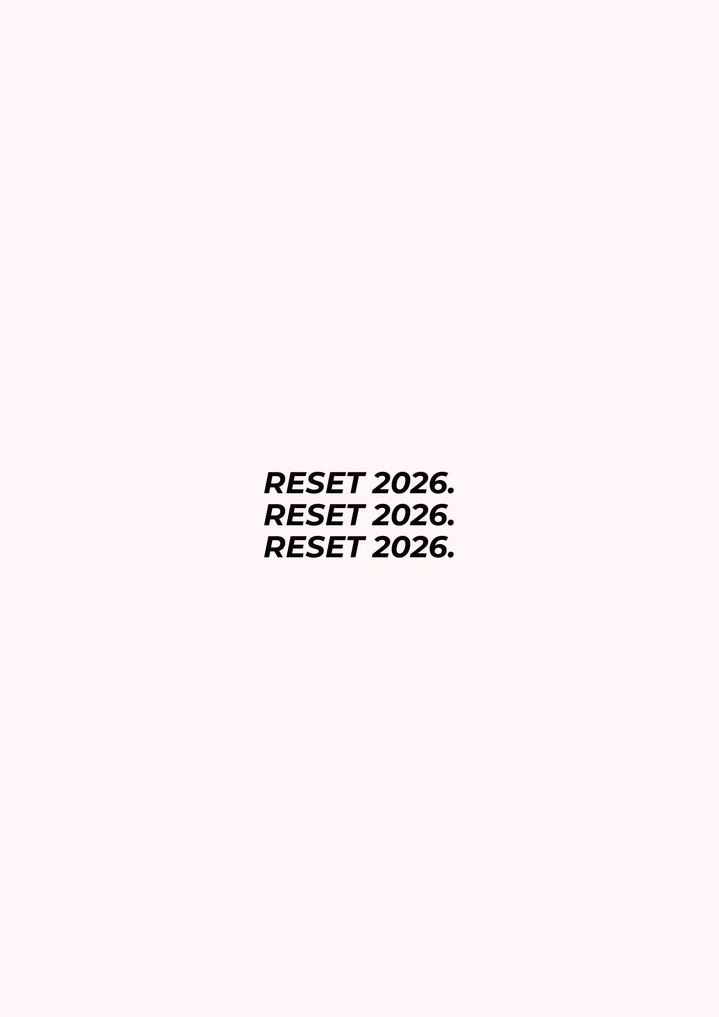 RESET 2026