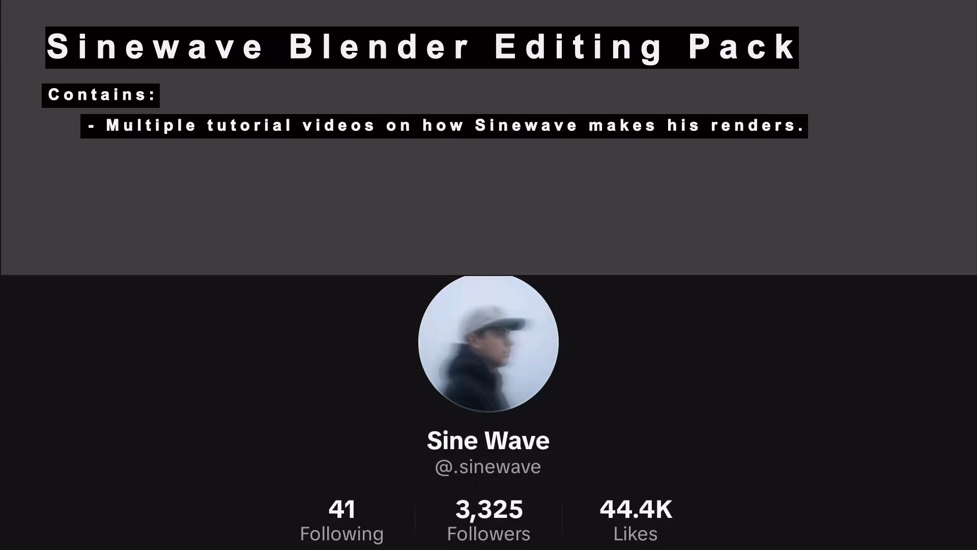 SINEWAVE - Blender Lesson Pack