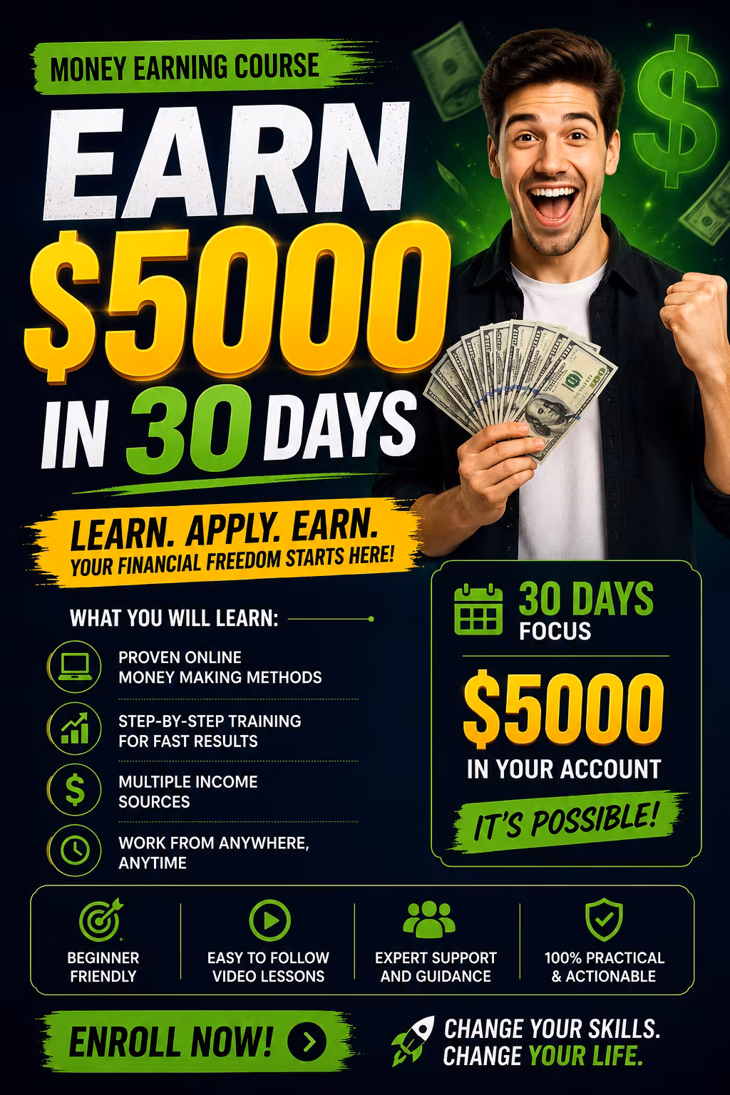 Money earning course 