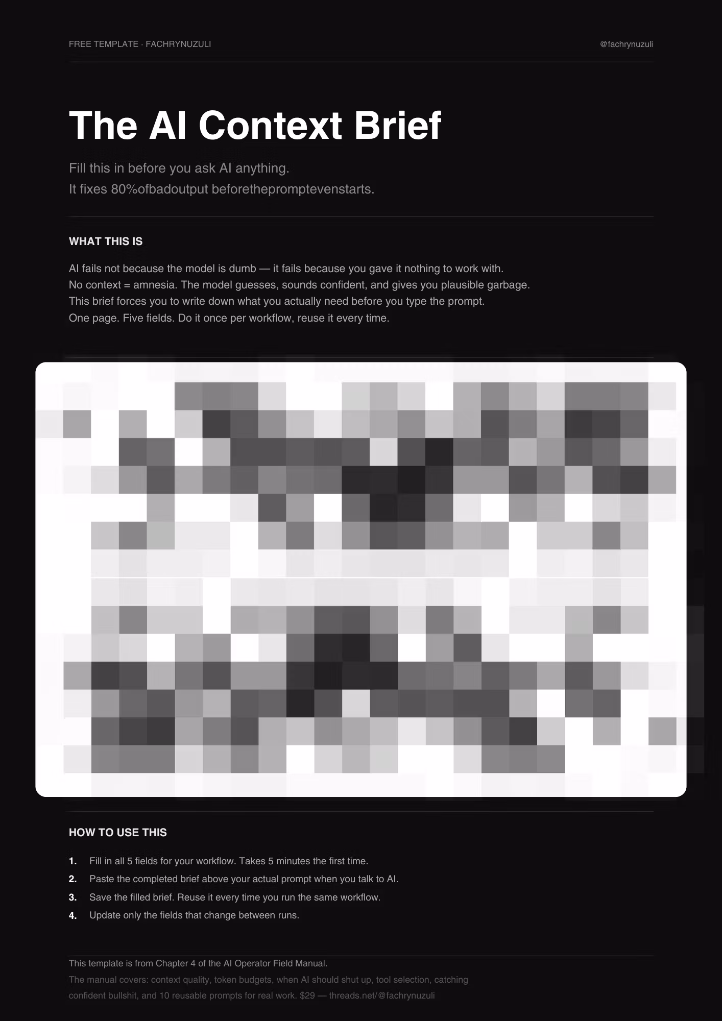 The AI Context Brief
