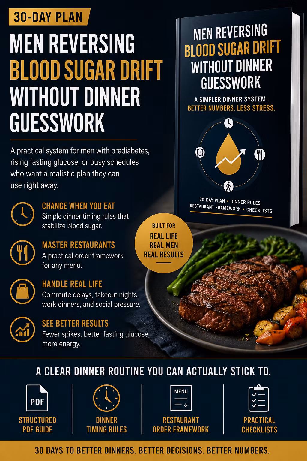 The Dinner Timing Reset: 30-Day Blood Sugar Drift Reversal Plan
