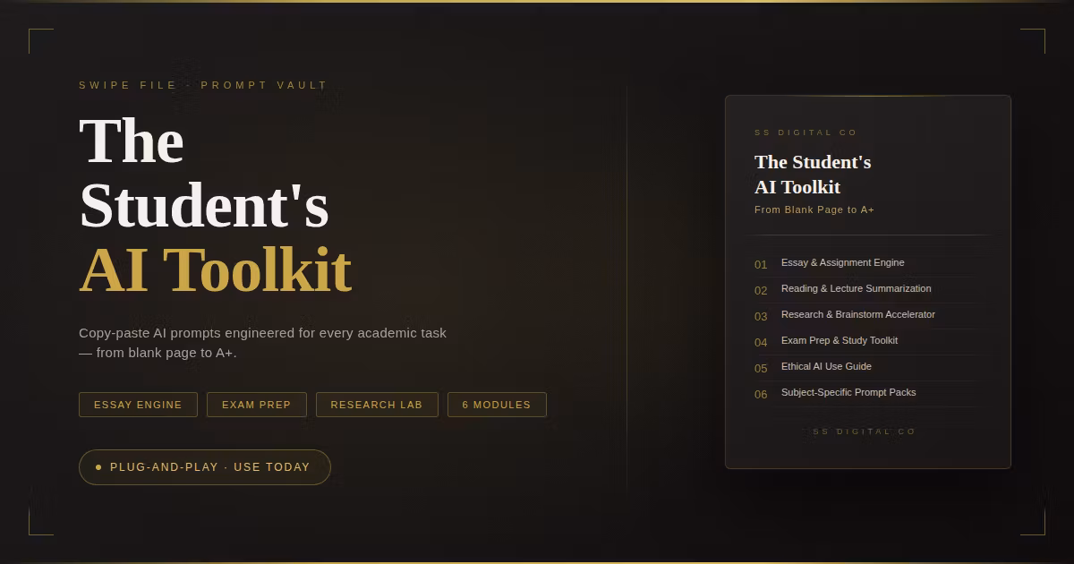 The Student's AI Toolkit