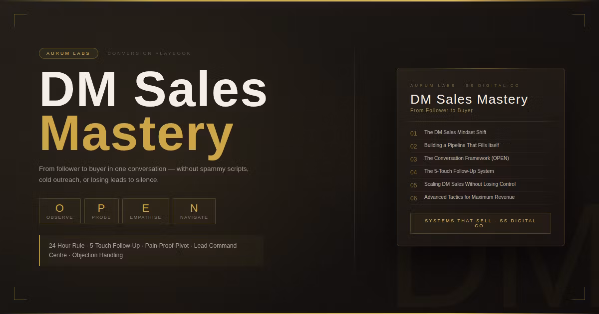 DM Sales Mastery
