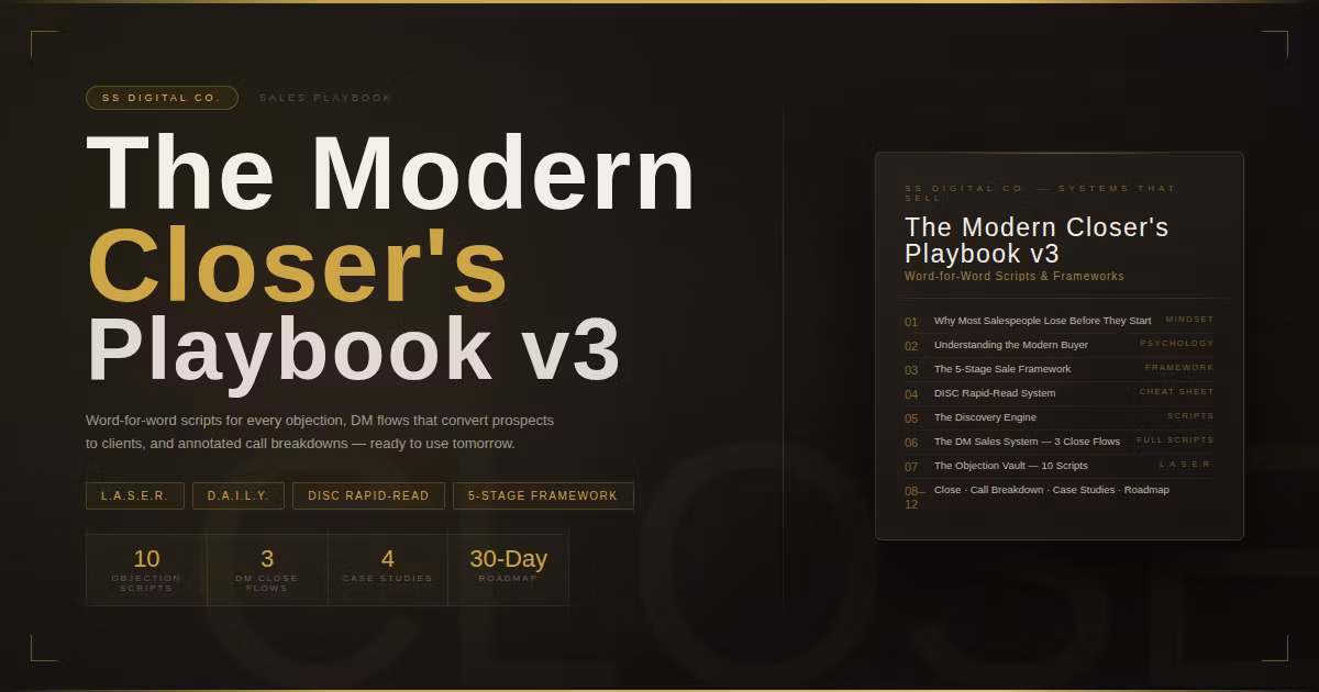 Modern Closer's Playbook