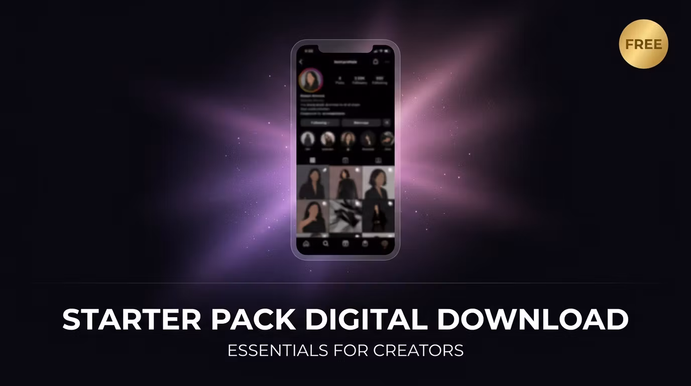 Free Faceless Starter Pack — 50 Photos + Guide