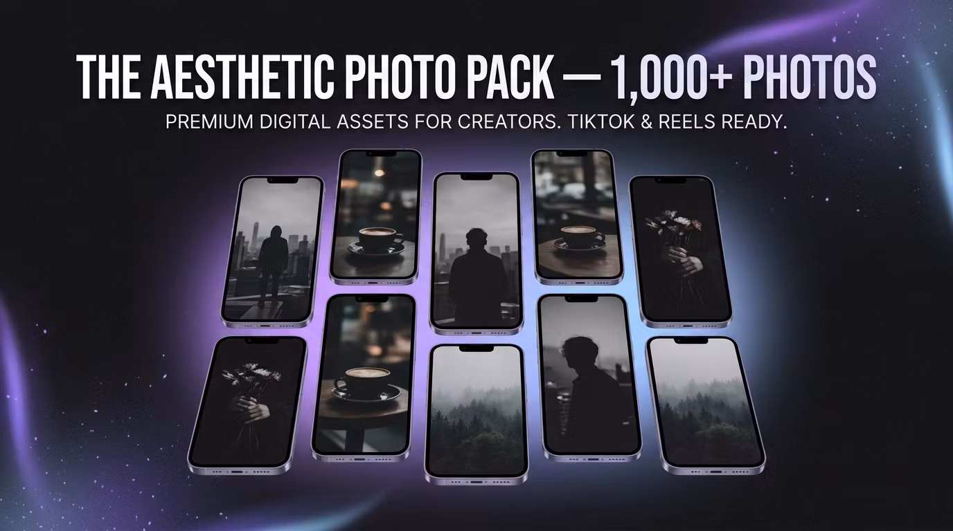 The Aesthetic Photo Pack — 1,000+ Original 9:16 Photos