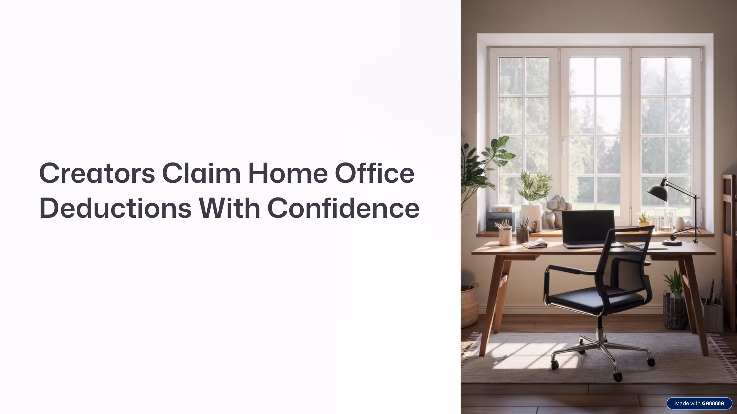 Confident Home Office Deductions