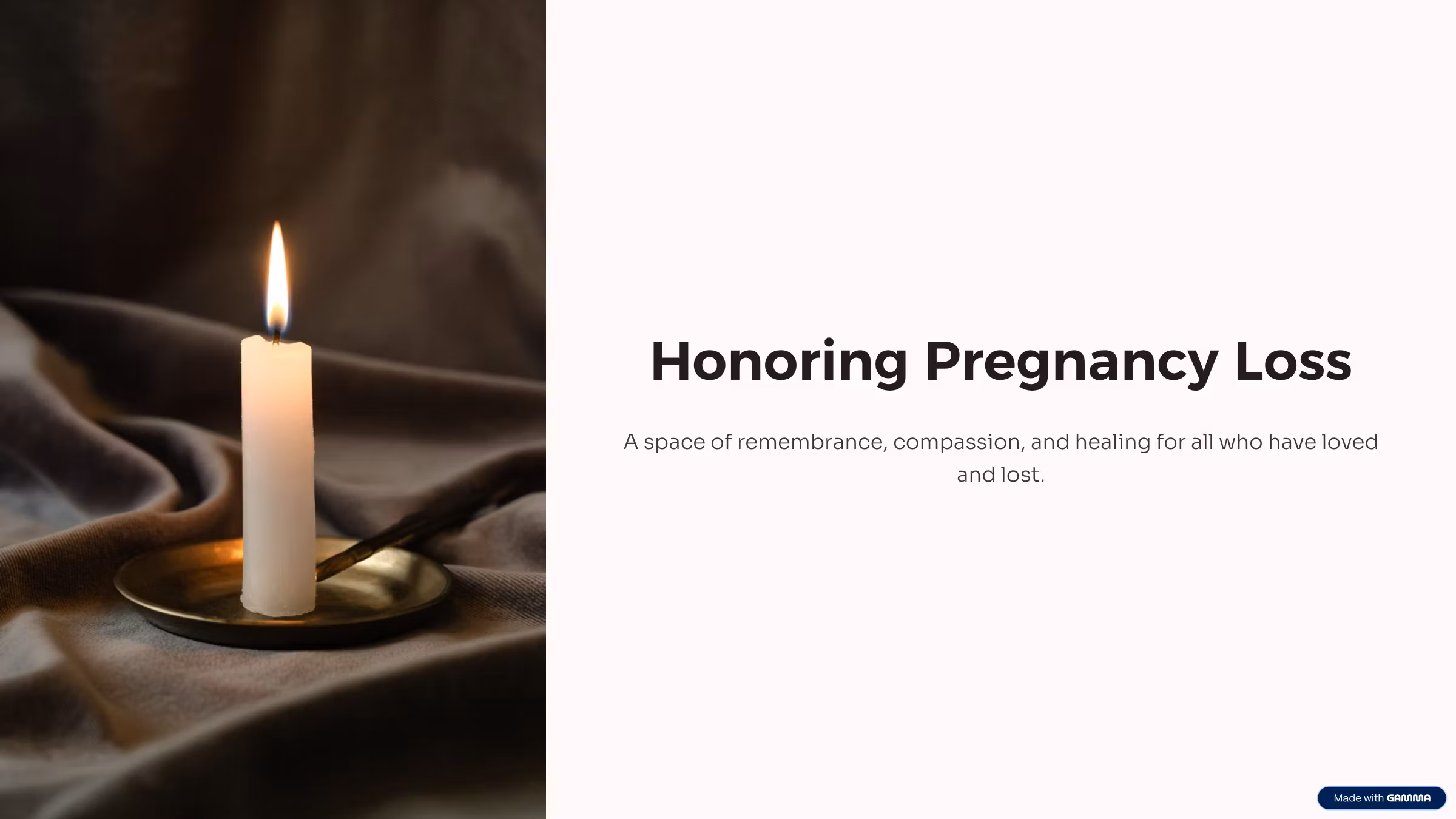 Honoring Pregnancy Loss
