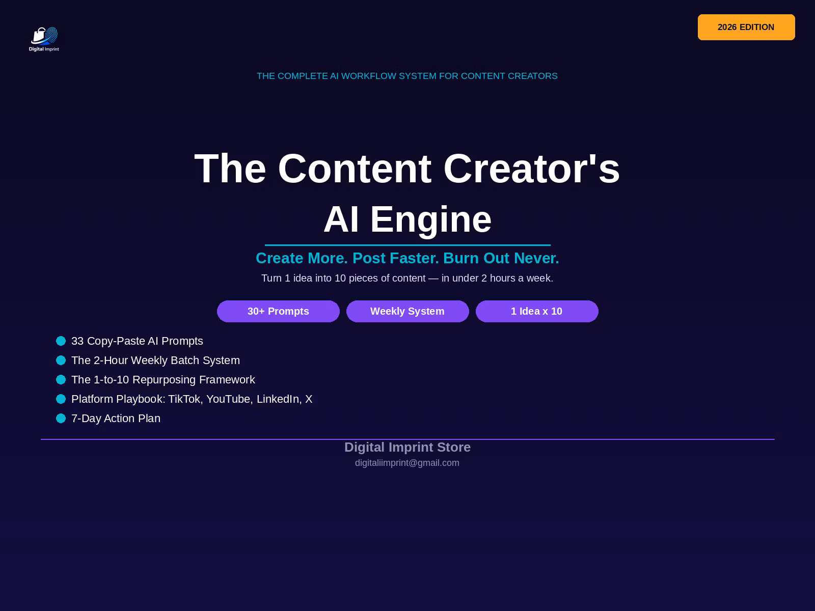 The content creator's AI Engine.