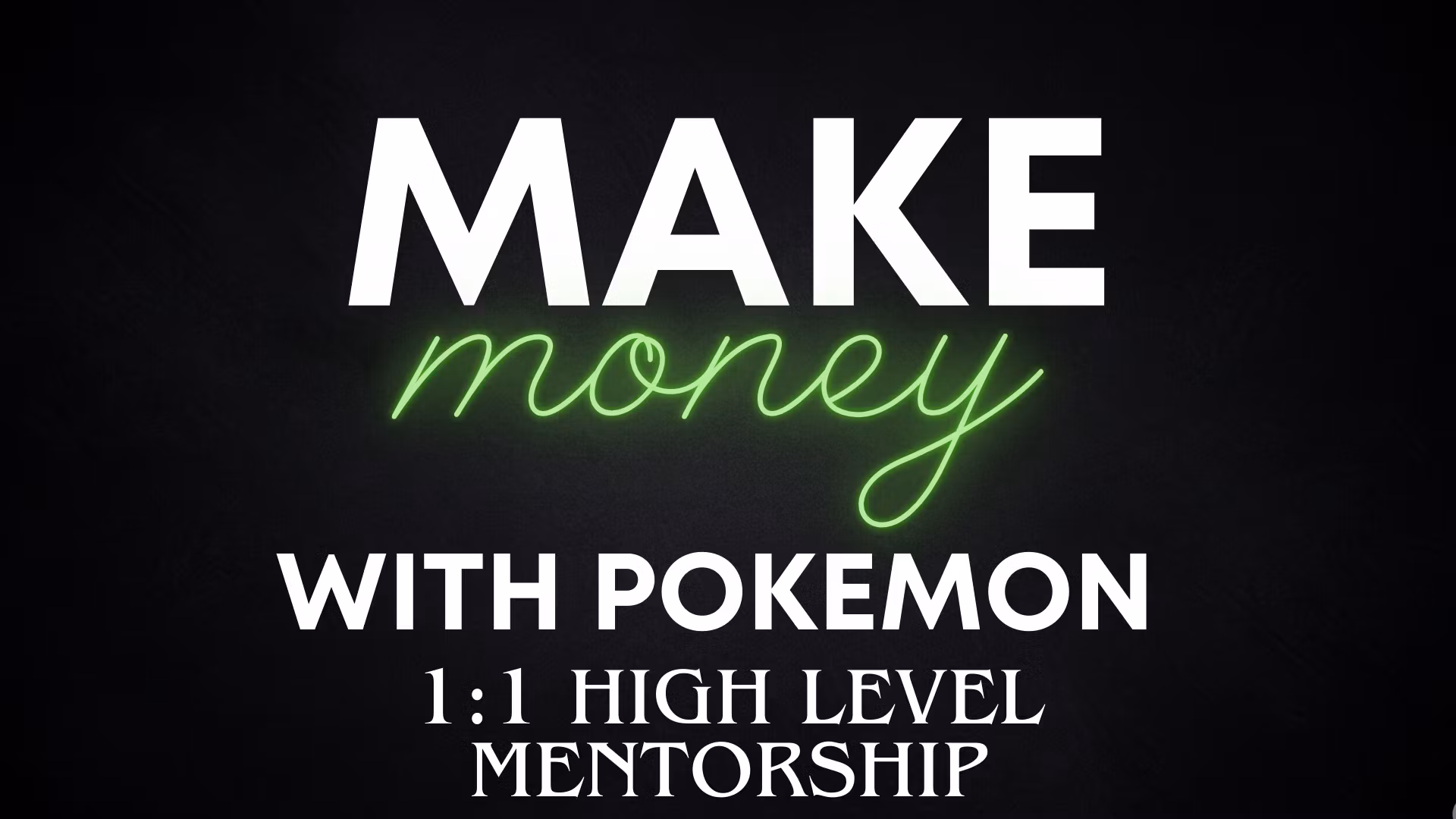 POKEMON INVESTING / BUSINESS 1:1