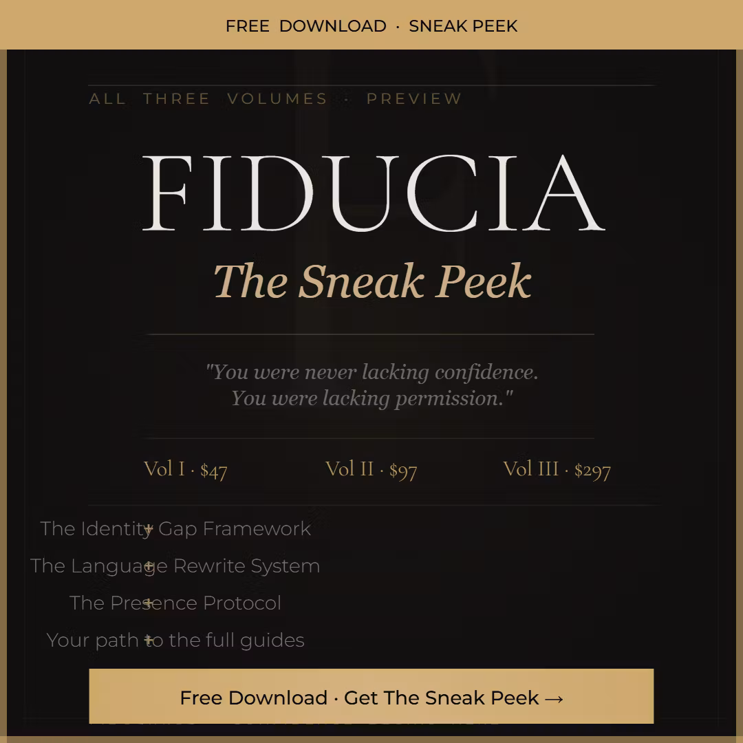  FIDUCIA — The Sneak Peek (Free · All Three Volumes)