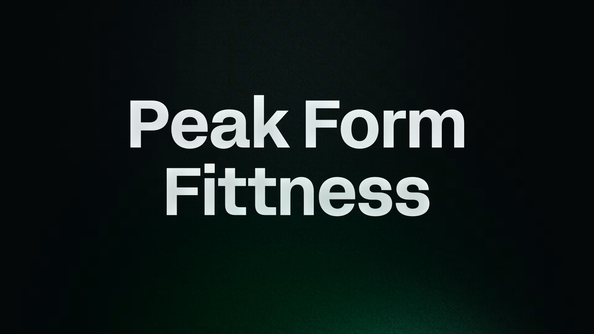 Peak Form DeskFit Program
