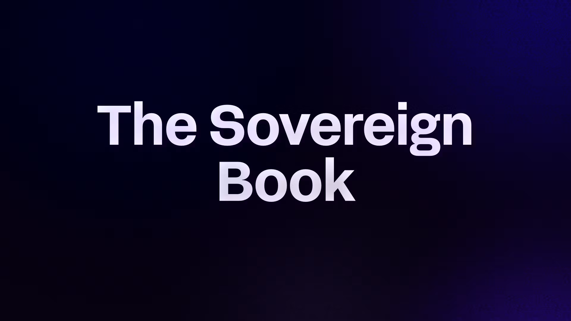 The Sovereign Book