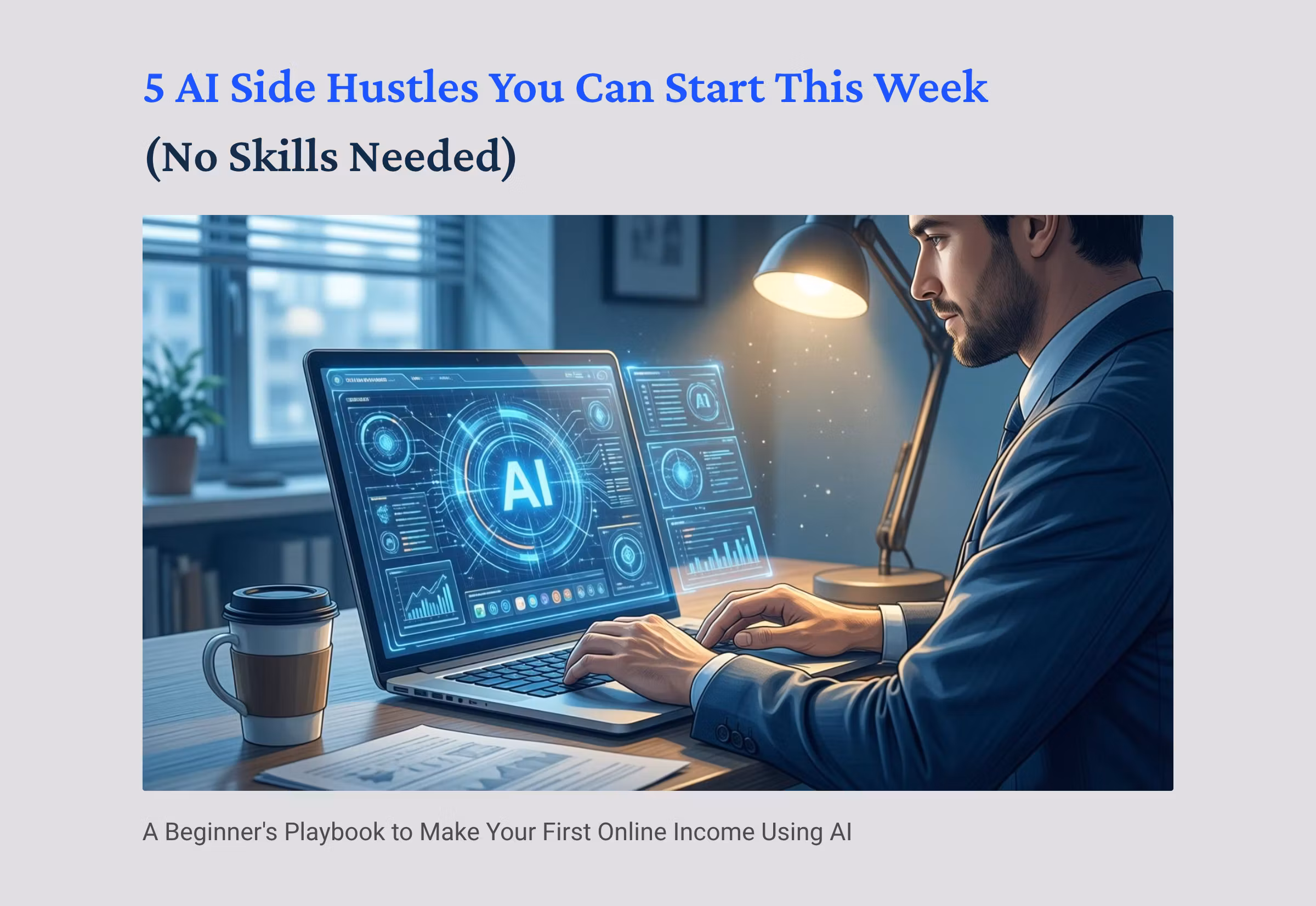 5 Best AI Side Hustles in 2026