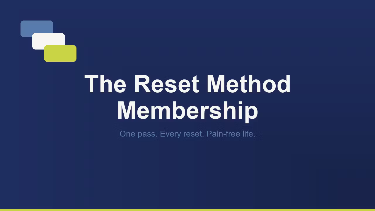 The Reset Method