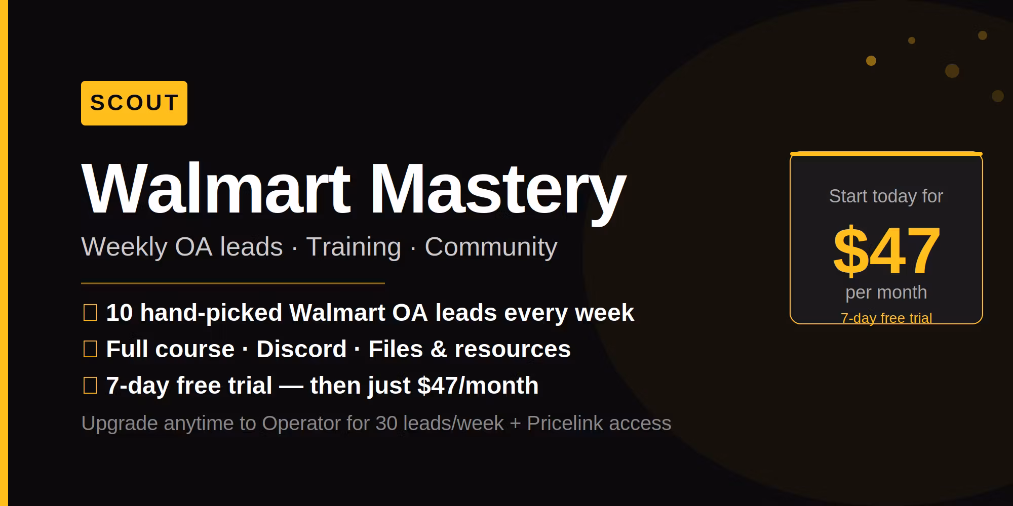 Walmart Mastery: Scout
