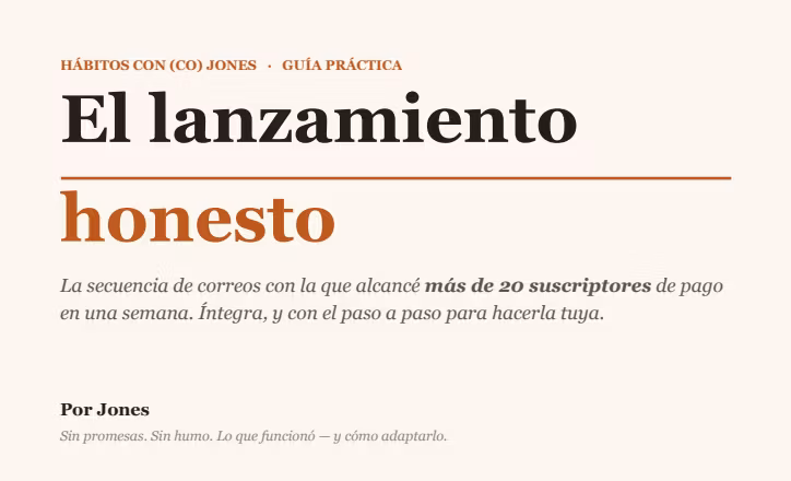 Lanzamiento honesto