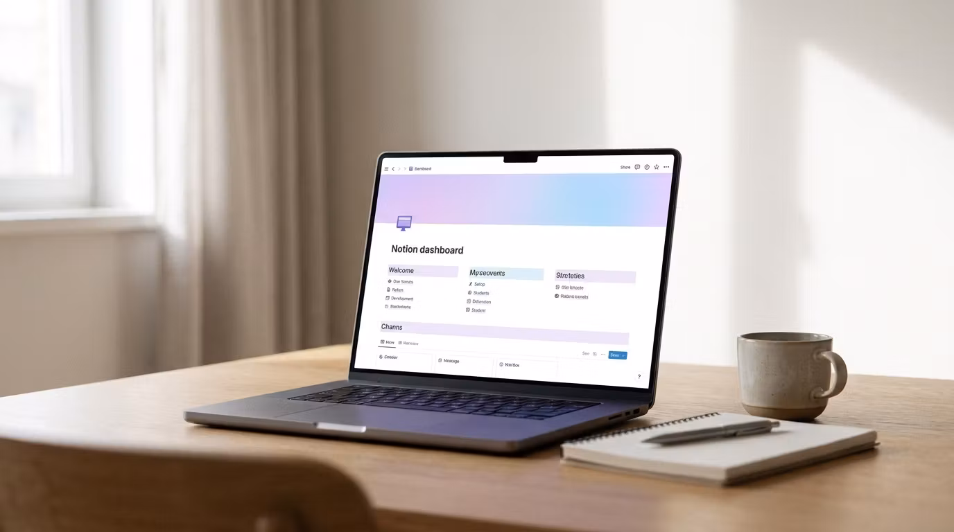 Notion Templates & Study Dashboards