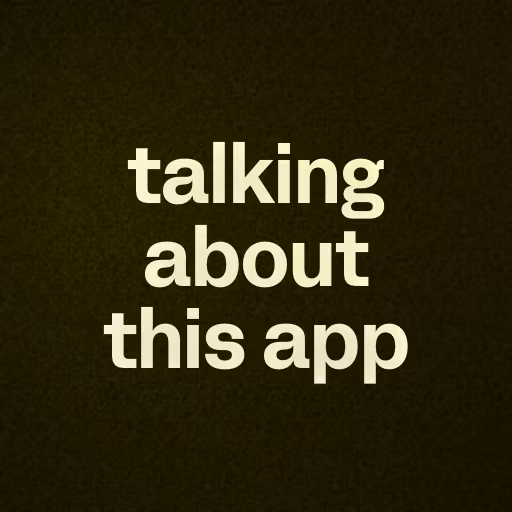 talking about this app