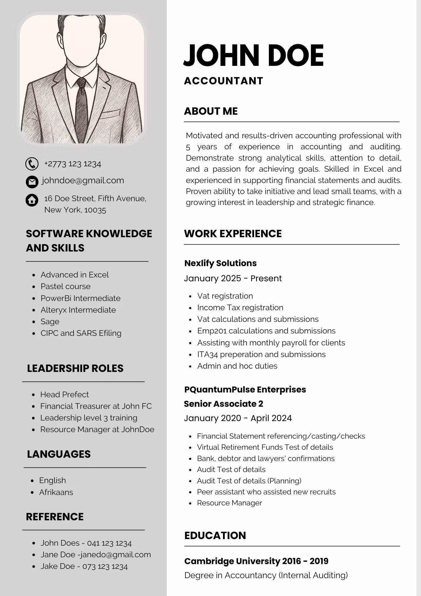Minimalist Resume