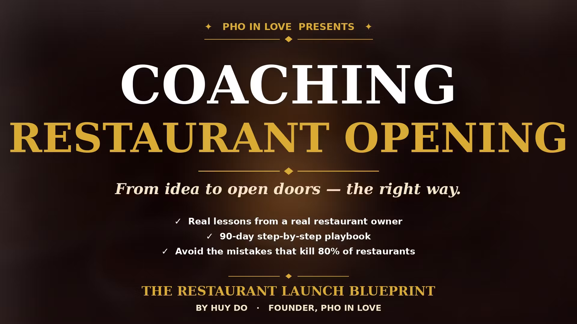 The 90-Day Restaurant Playbook