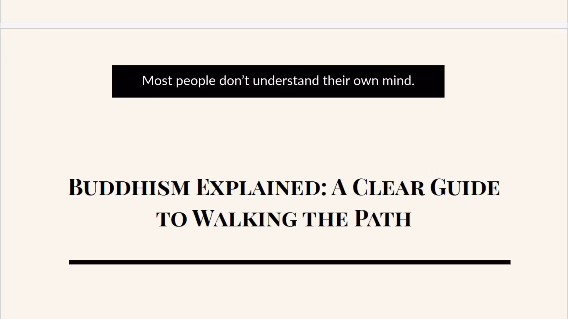 Buddhism Explained: A Clear Guide to Walking the Path 