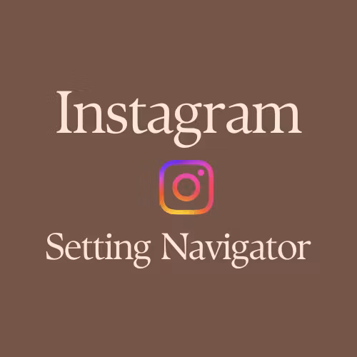 Instagram Setting Navigator