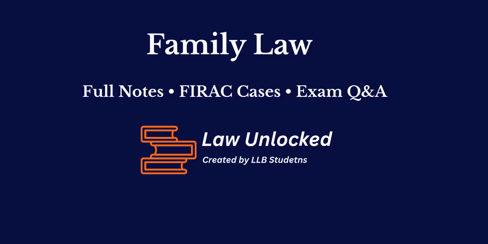Family Law First Year Pack 