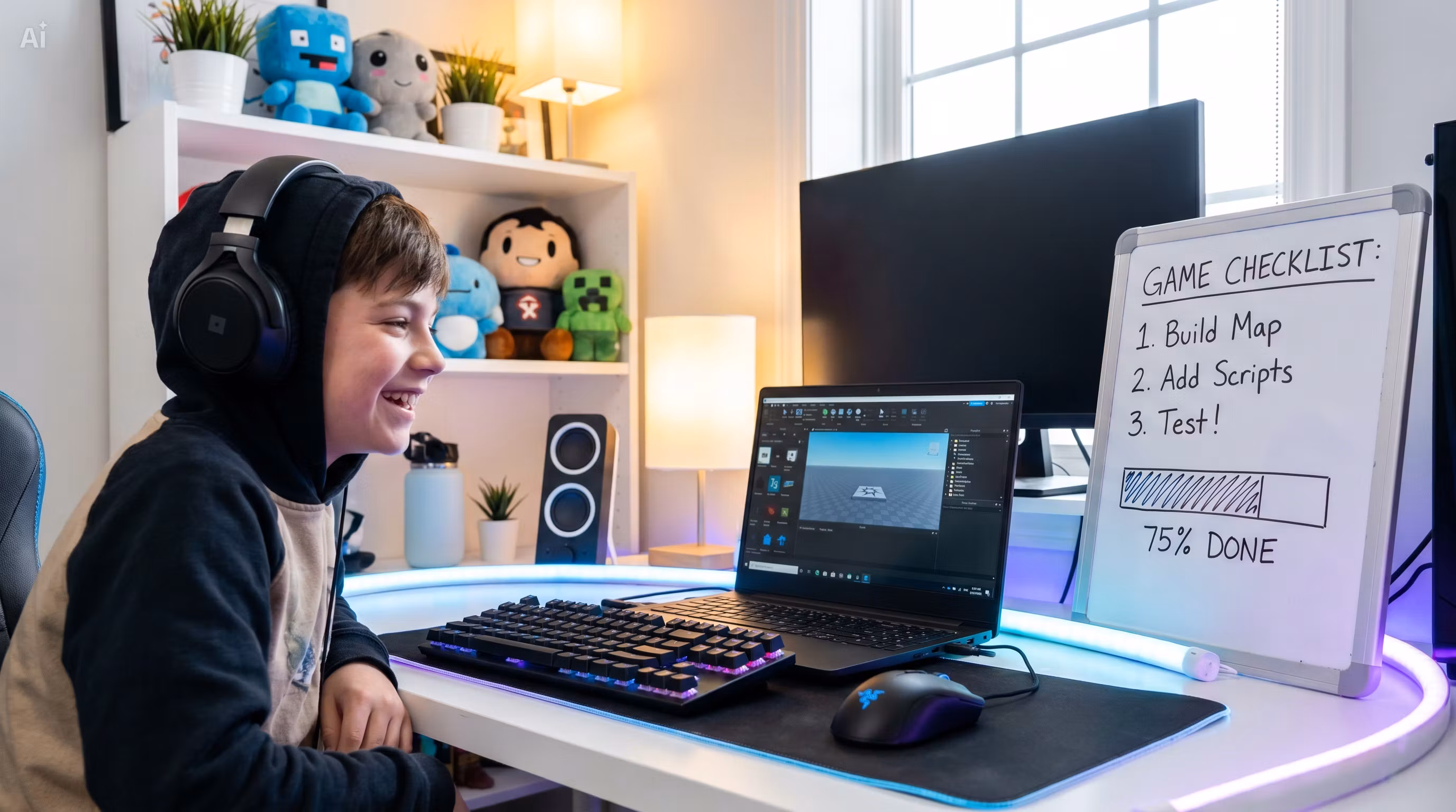 Roblox Creators Publishing Their First Playable Game Without Complex Coding