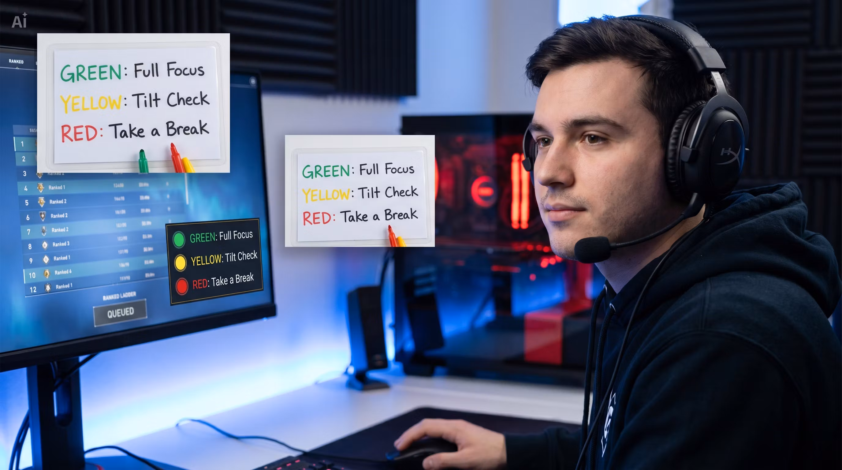 Competitive Gamers Winning Matches Without Revenge Queues