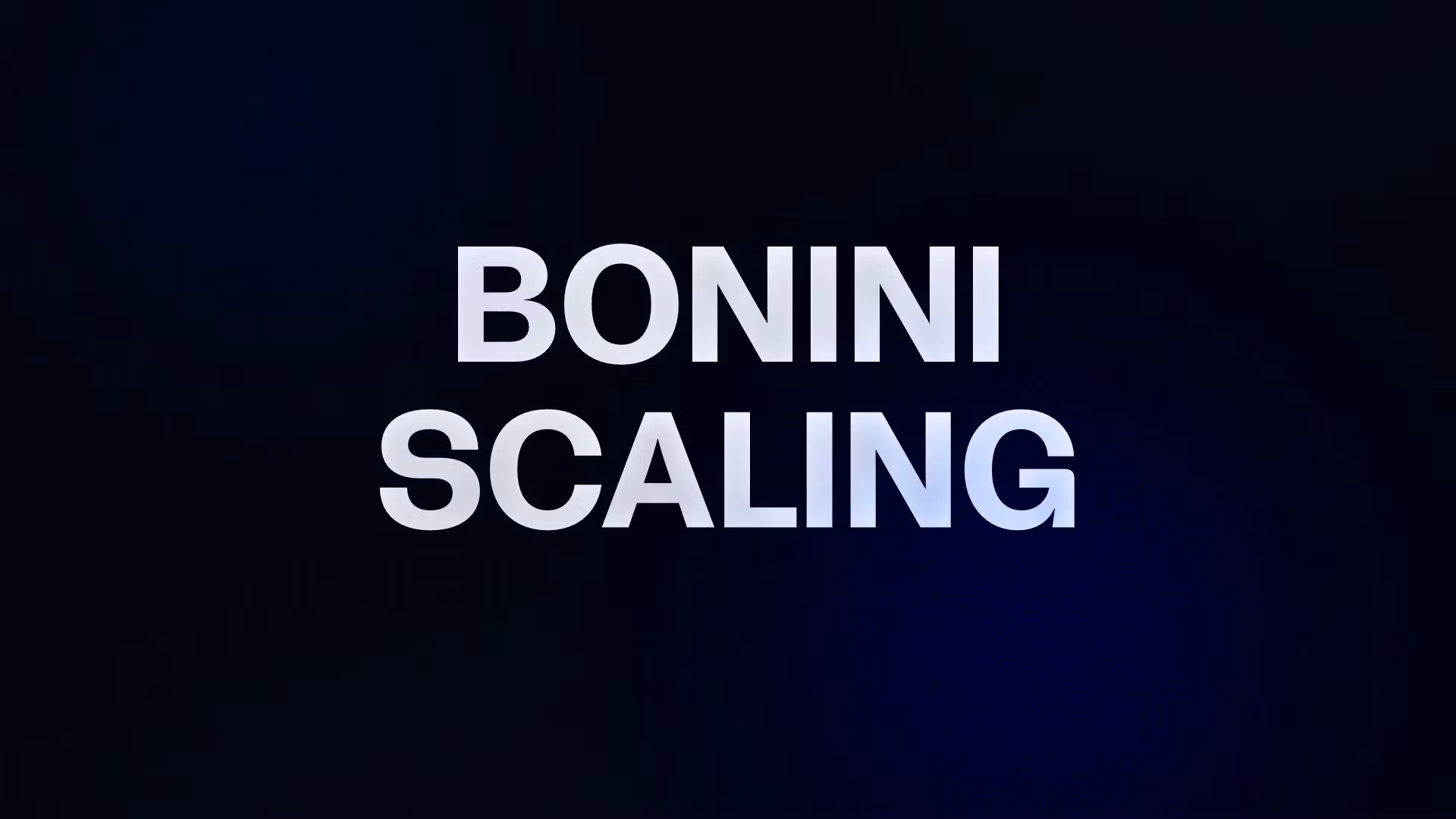 BONINI SCALING 