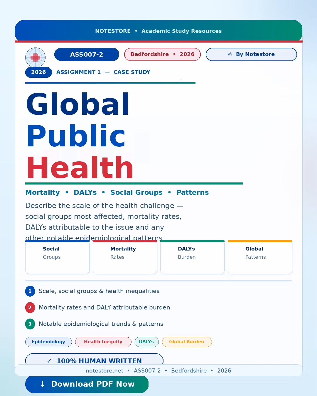 Global Public Health Case study