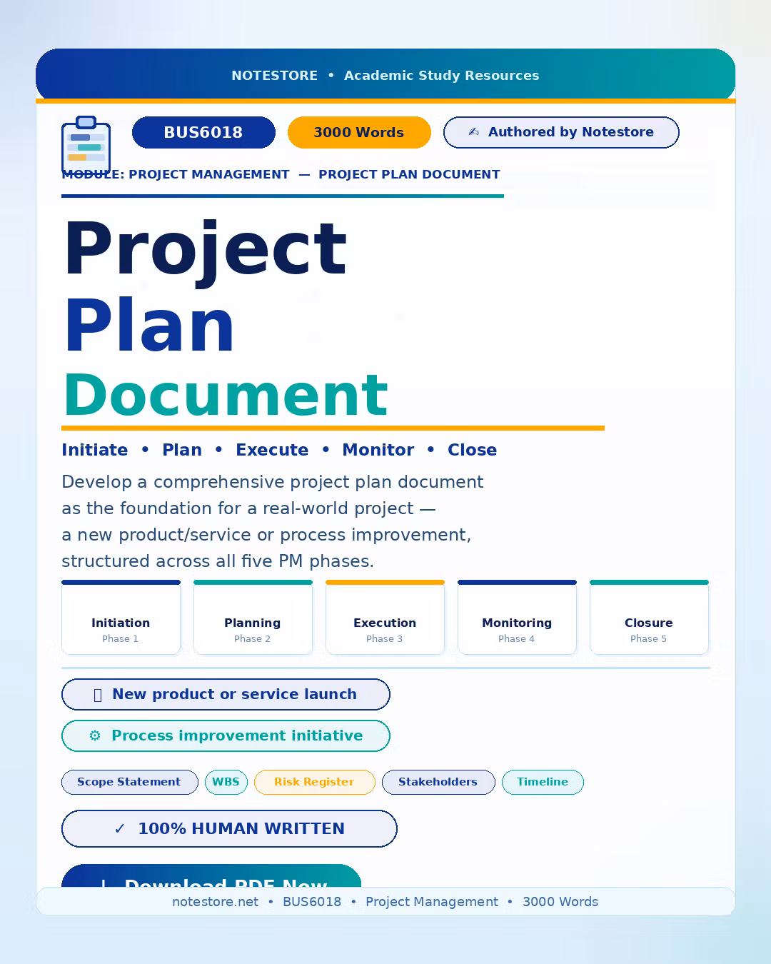 PROJECT MANAGEMENT PROJECT PLAN