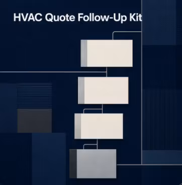 HVAC Quote Follow-Up SOP - Turn Cold Estimates Into Booked Jobs