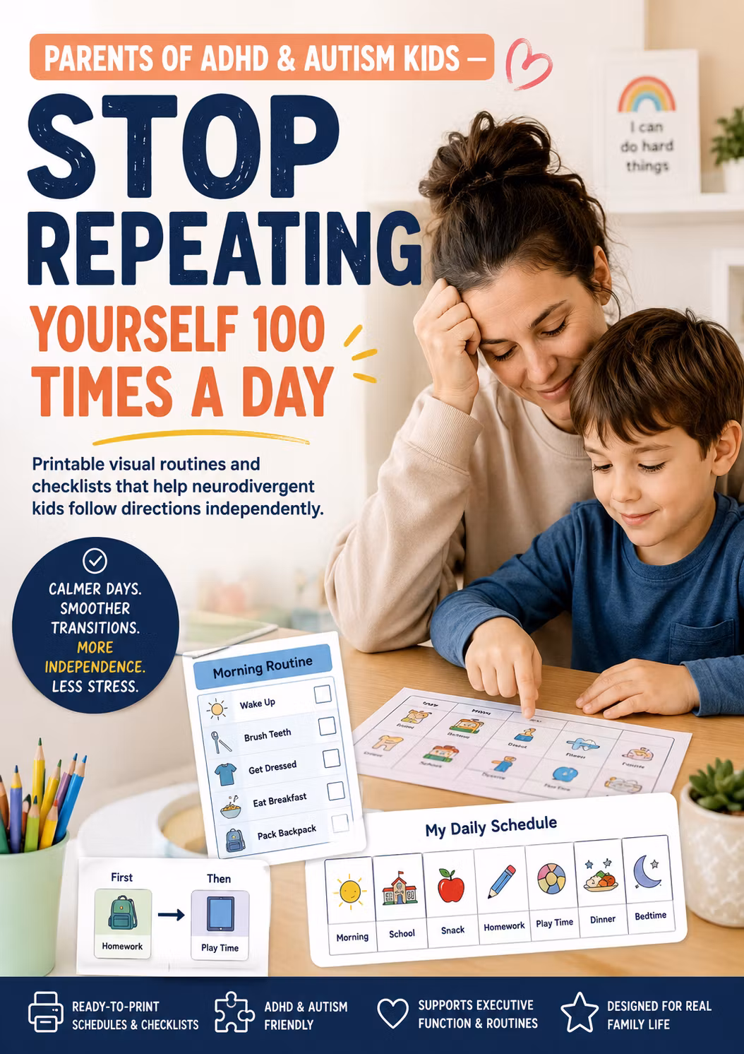 Parents of ADHD & Autism Kids - Stop repeating Yourself 100 Times a Day