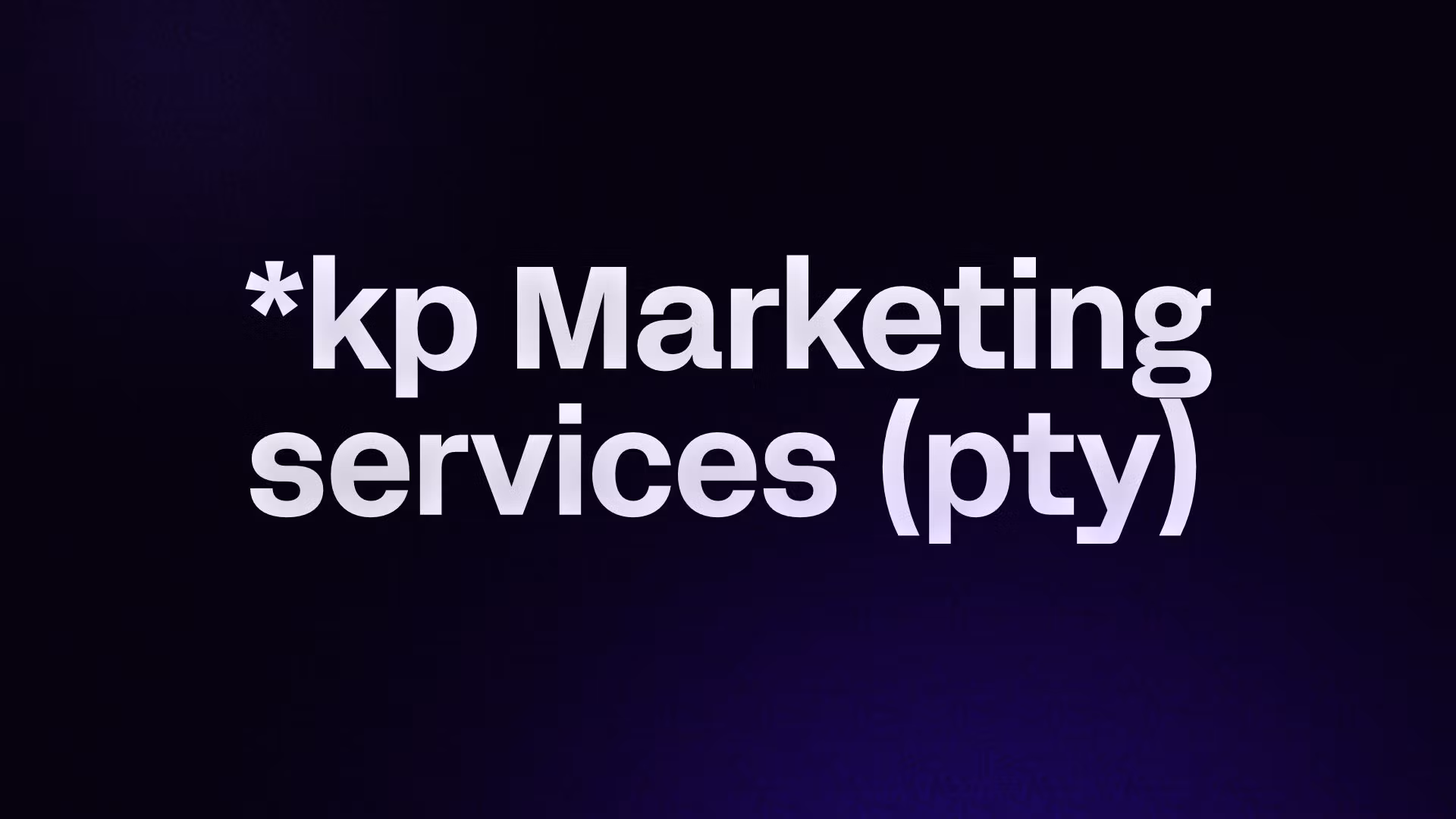 *kp Marketing services (pty)