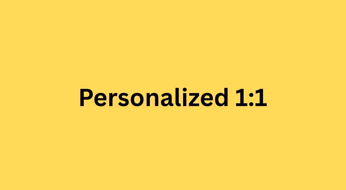 Personalized 1:1 Call 