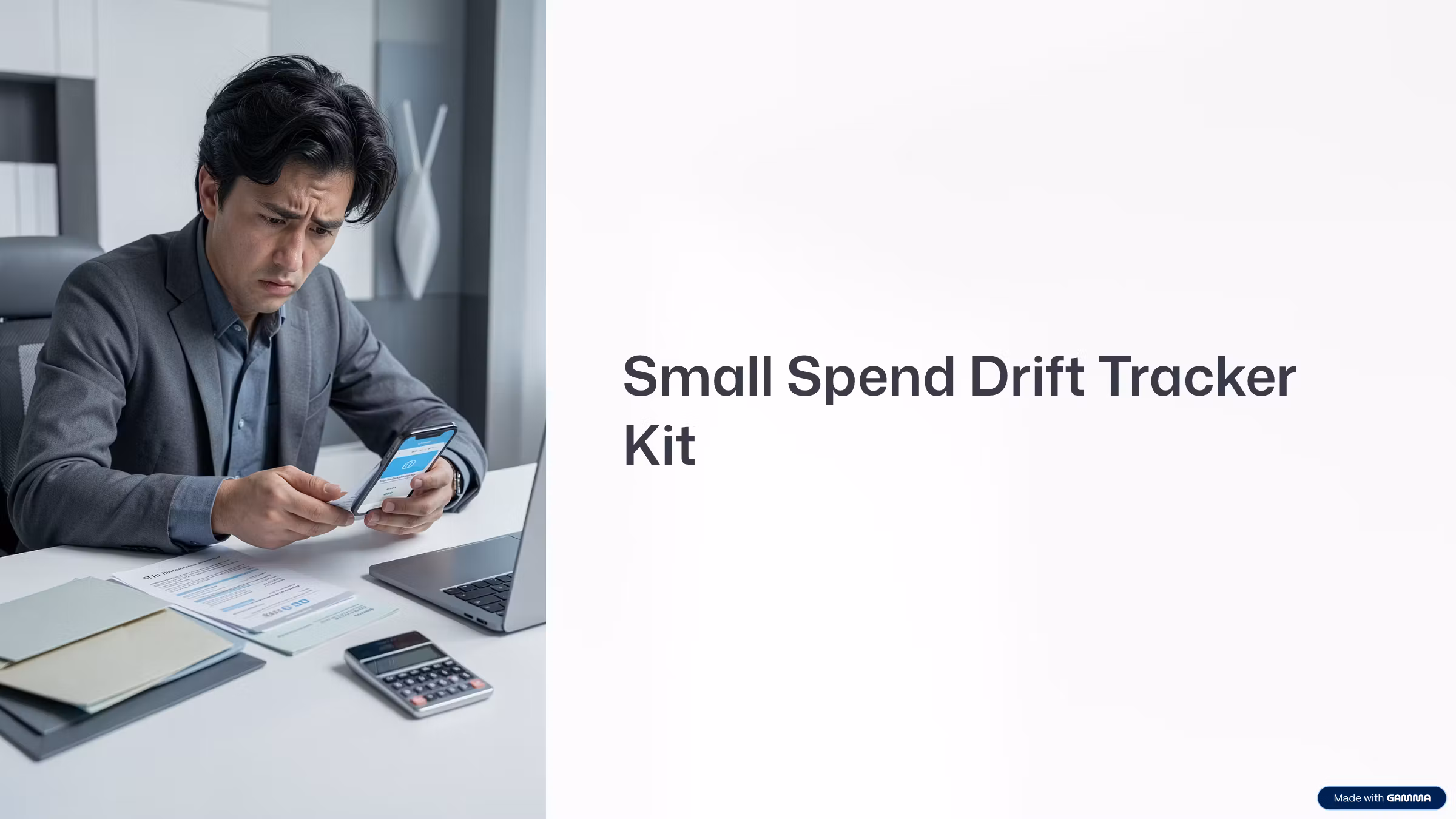 Small Spend Drift Tracker Kit