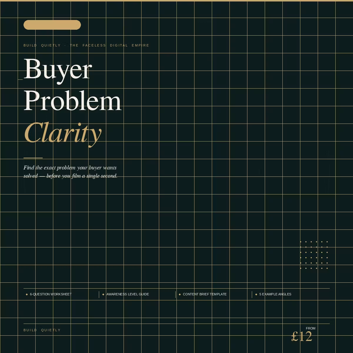 Buyer Problem Clarity Worksheet - The Faceless Creator Starter Kit
