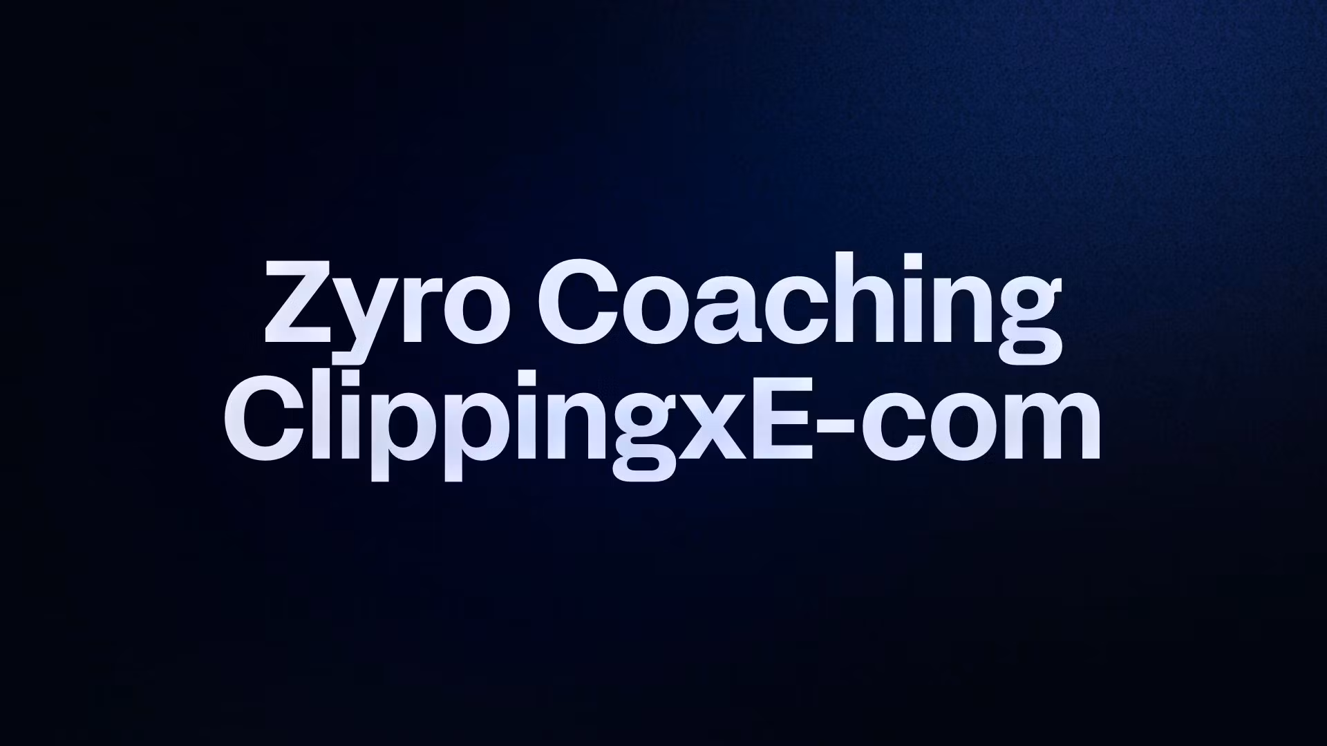 Zyro Coaching Clipping 
