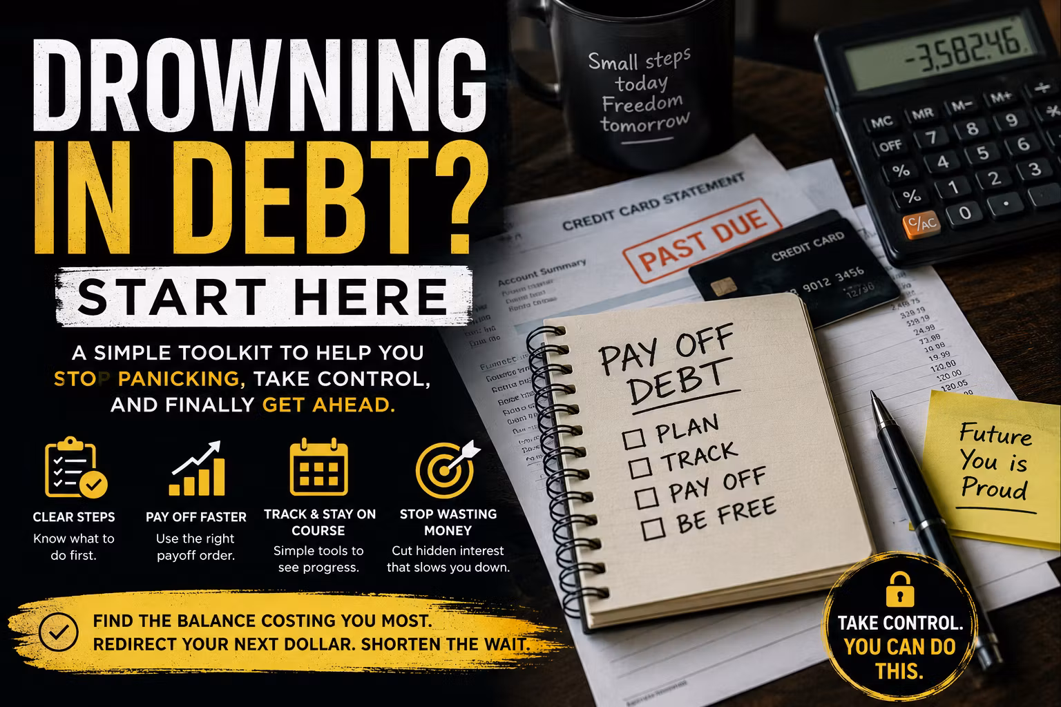 Drowning In Debt? Start Here