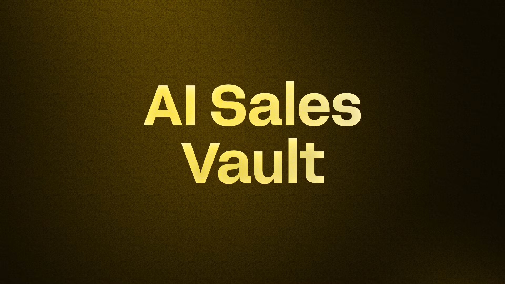 AI Sales Vault