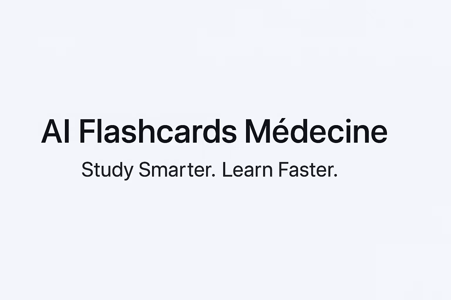 AI Medical Flashcards