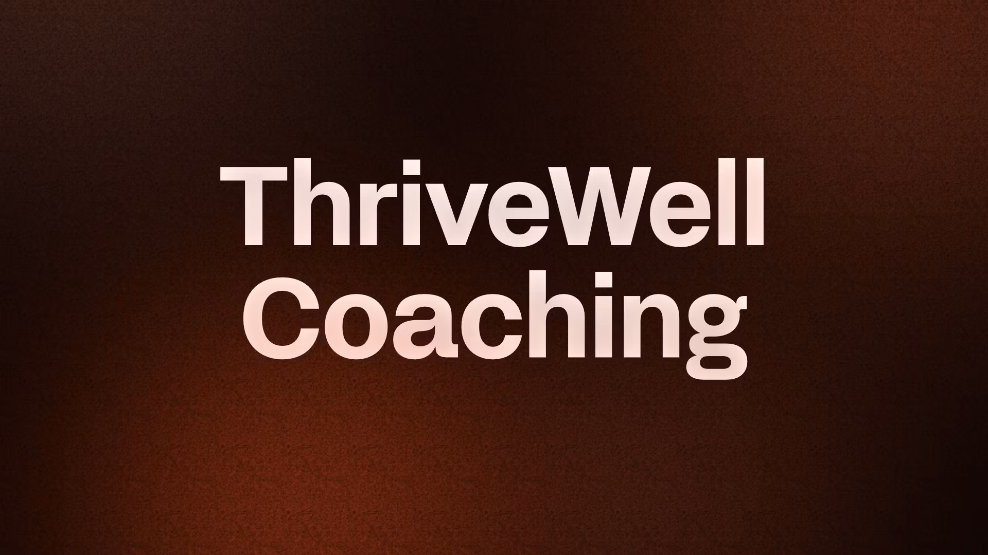 ThriveWell Coaching