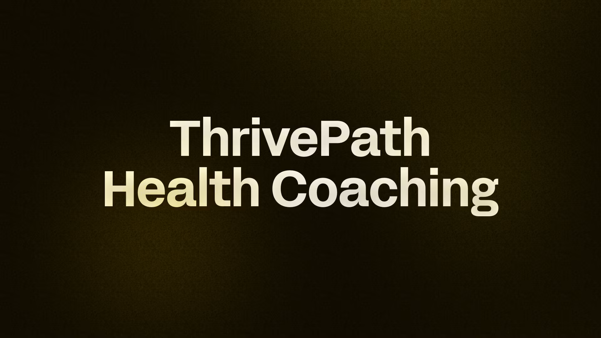 ThrivePath Health Coaching